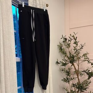 Figs Black Jogger Pants